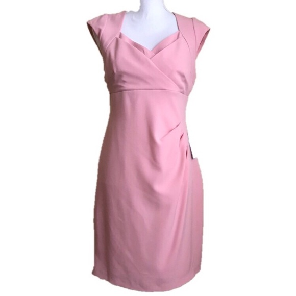 Adrianna Papell Dress, Pink, Size 10P, Cap Sleeve - Picture 1 of 5